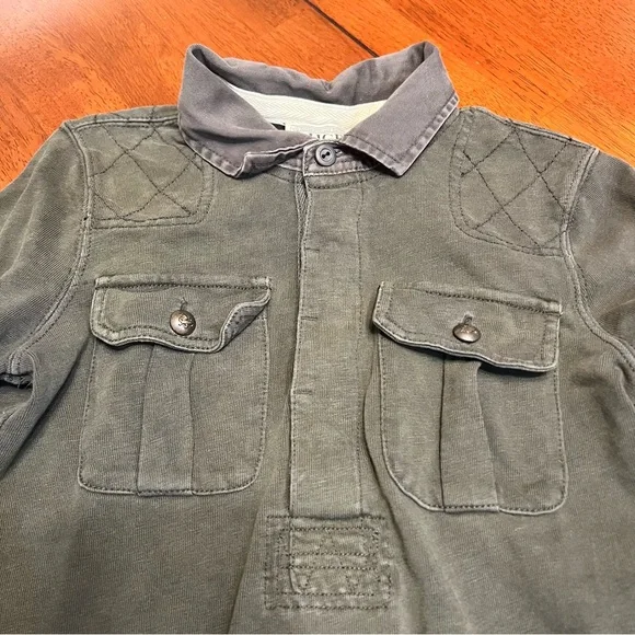 Ralph Lauren Rugby Shirt Womens Medium Polo 2004 Y2K Patch Embroidered RL VTG - Picture 8 of 13